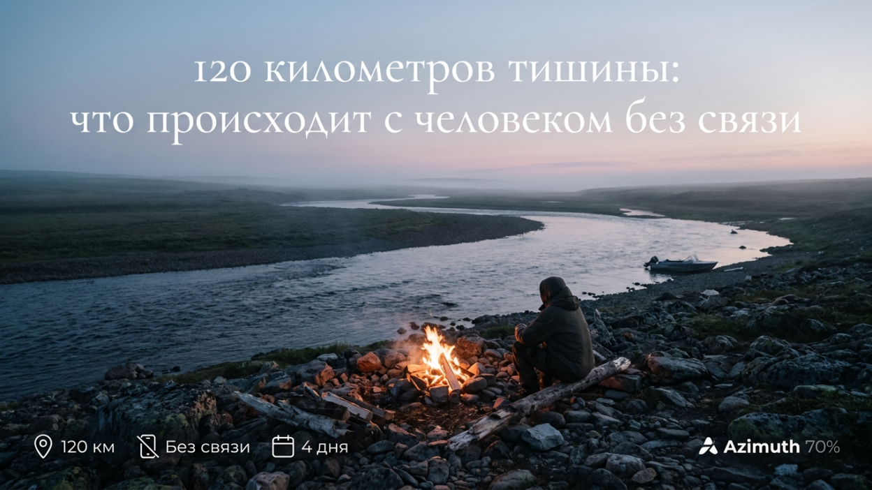 120 км дикой реки: что происходит с человеком без связи и суеты