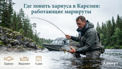 Где ловить хариуса в Карелии: маршруты, которые работают