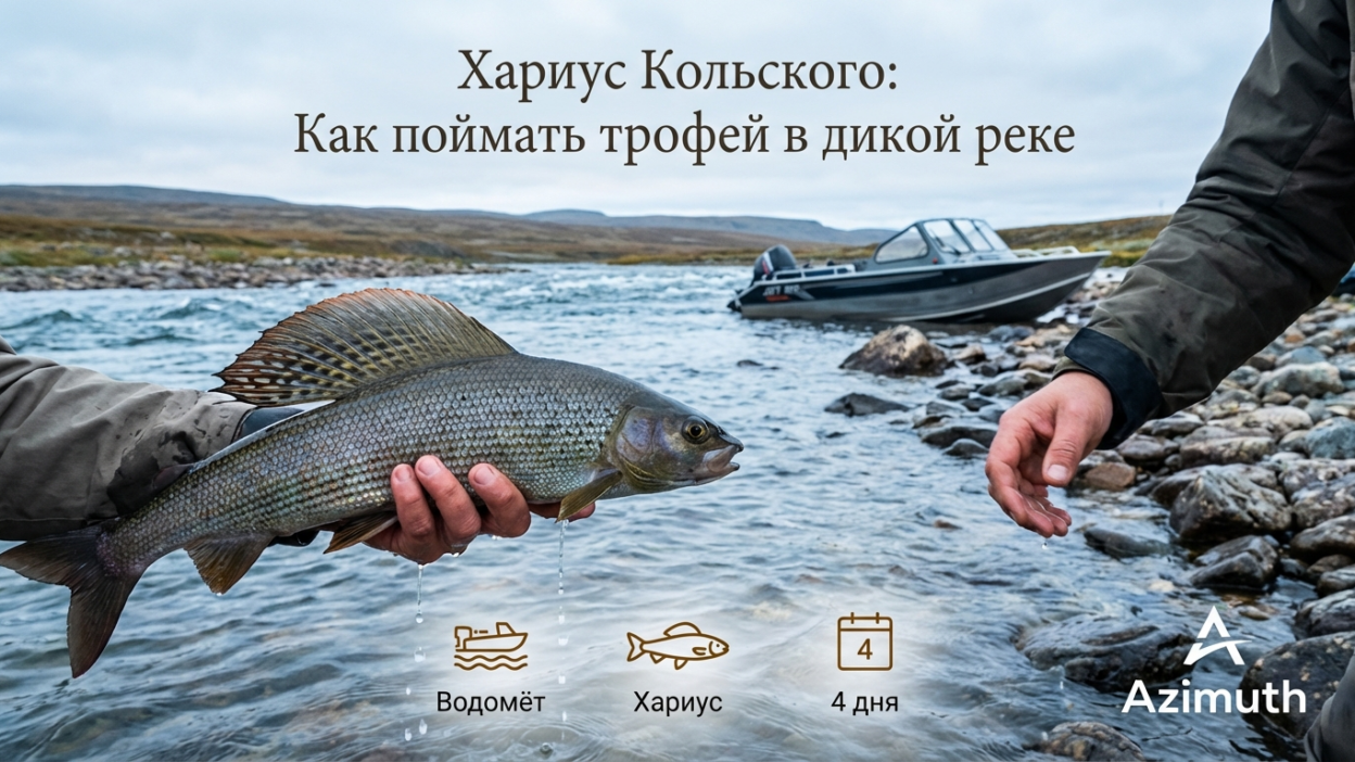 Хариус на Кольском — как поймать трофей в дикой реке