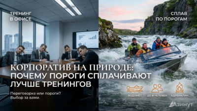 Корпоратив на природе: почему пороги сплачивают лучше тренингов