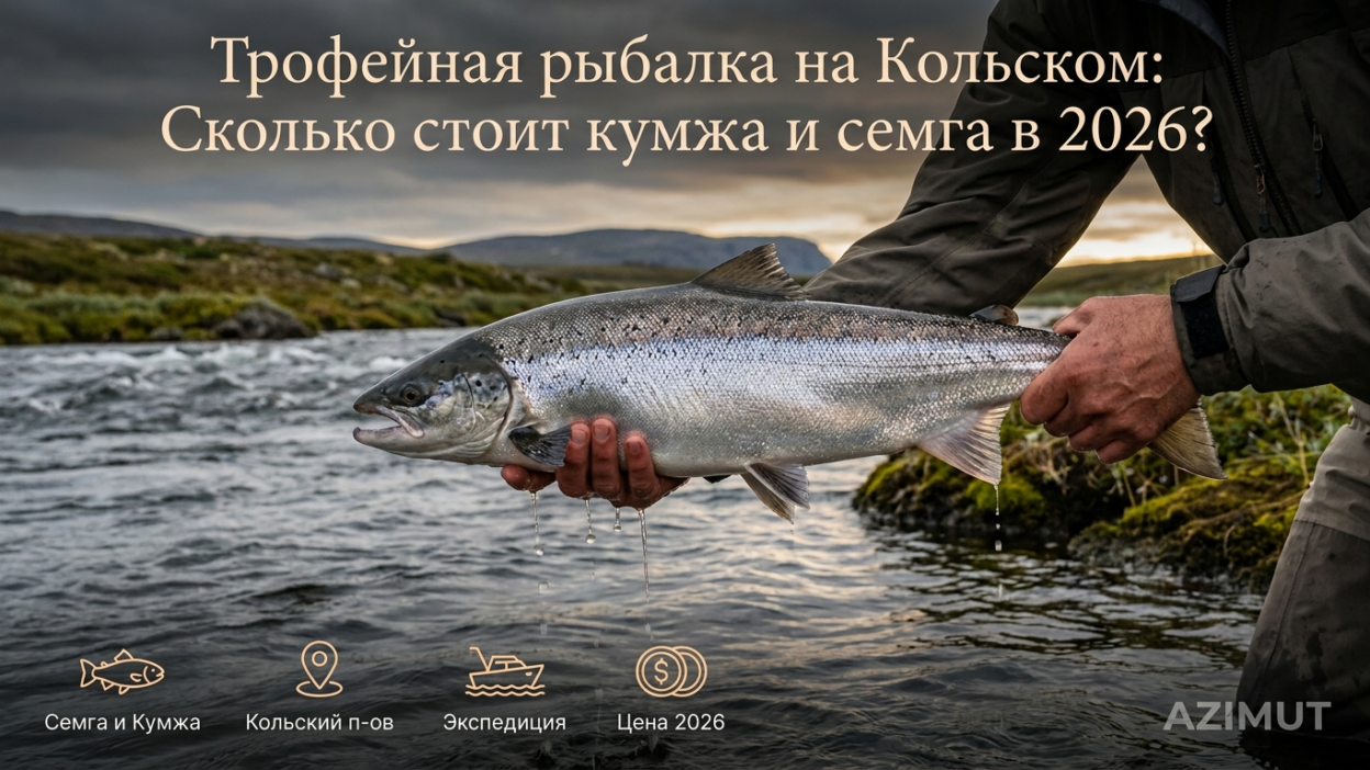 Кумжа и семга на Кольском: почём трофейная рыбалка в 2026 году