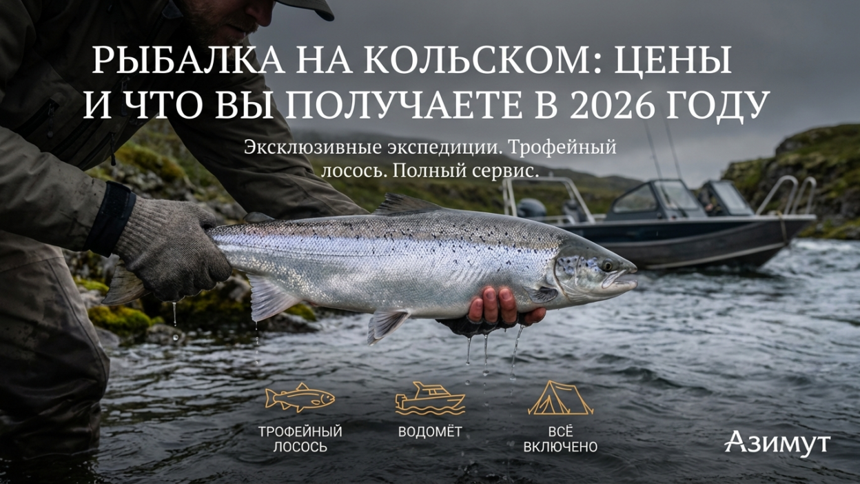 Рыбалка на Кольском полуострове: цены в 2026 году и что за них дают