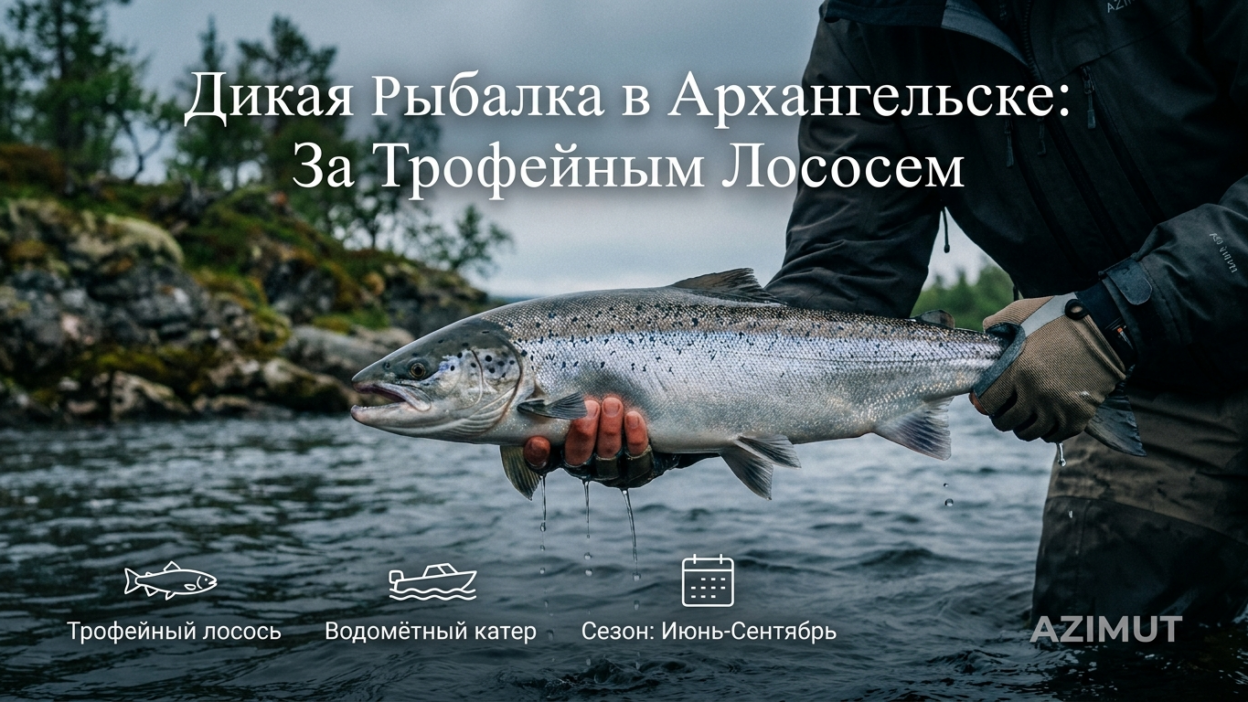 Тур на рыбалку в Архангельск — дикая рыба ждёт вас